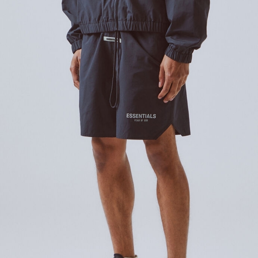 Fear of God Iridescent black shorts